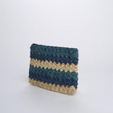 PERLA pochette a righe PERLA AZZURRO camalya 