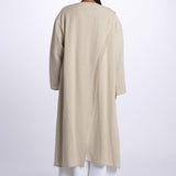 1632 cappotto lungo lino doppiato 1632 NATURAL dusan 