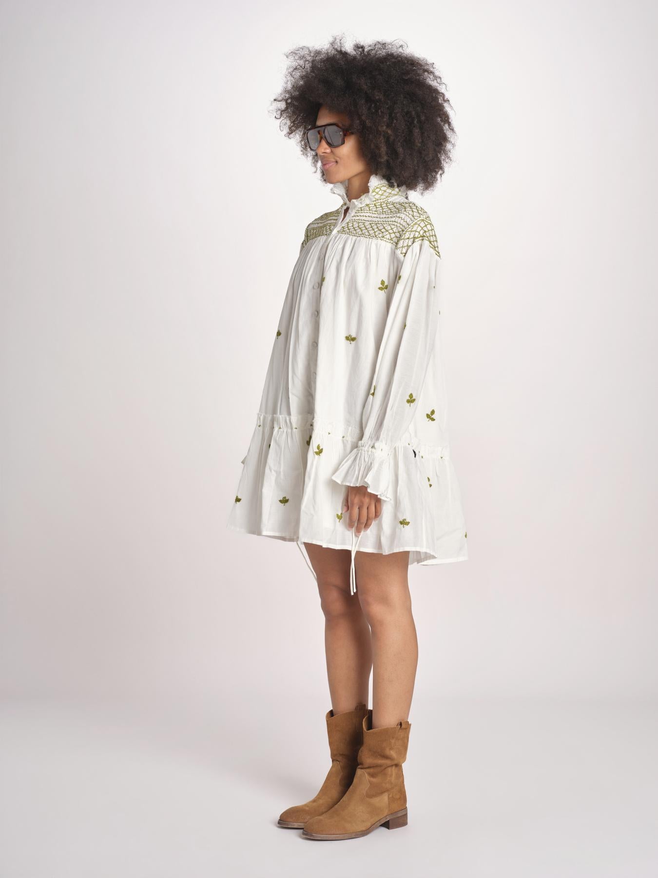 miniabito manica lunga NOUVEAU DRESS PAPYRUS.CALLA GREEN scarlett poppies 
