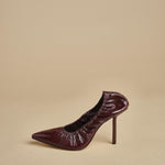 pump arricciata t.90 RHODES 90 F882CRN BOR studio AMELIA 