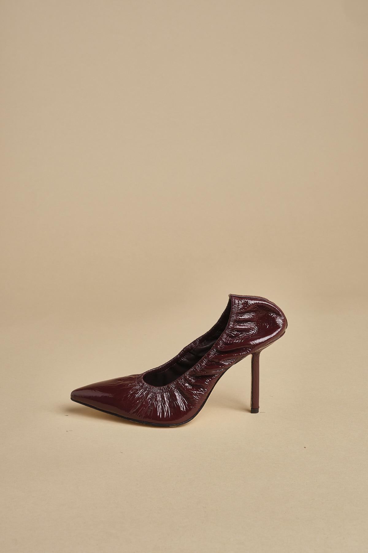 pump arricciata t.90 RHODES 90 F882CRN BOR studio AMELIA 