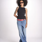 canottiera americana a costine WRIB TANK01 99 DEEP BLACK merz b 