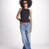 canottiera americana a costine WRIB TANK01 99 DEEP BLACK merz b 