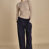 maglia girocollo jaquard RUBY 118 CHAMPAGNE sea ny 