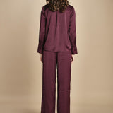 camicia in raso CANOLI PRUNE ba&sh 