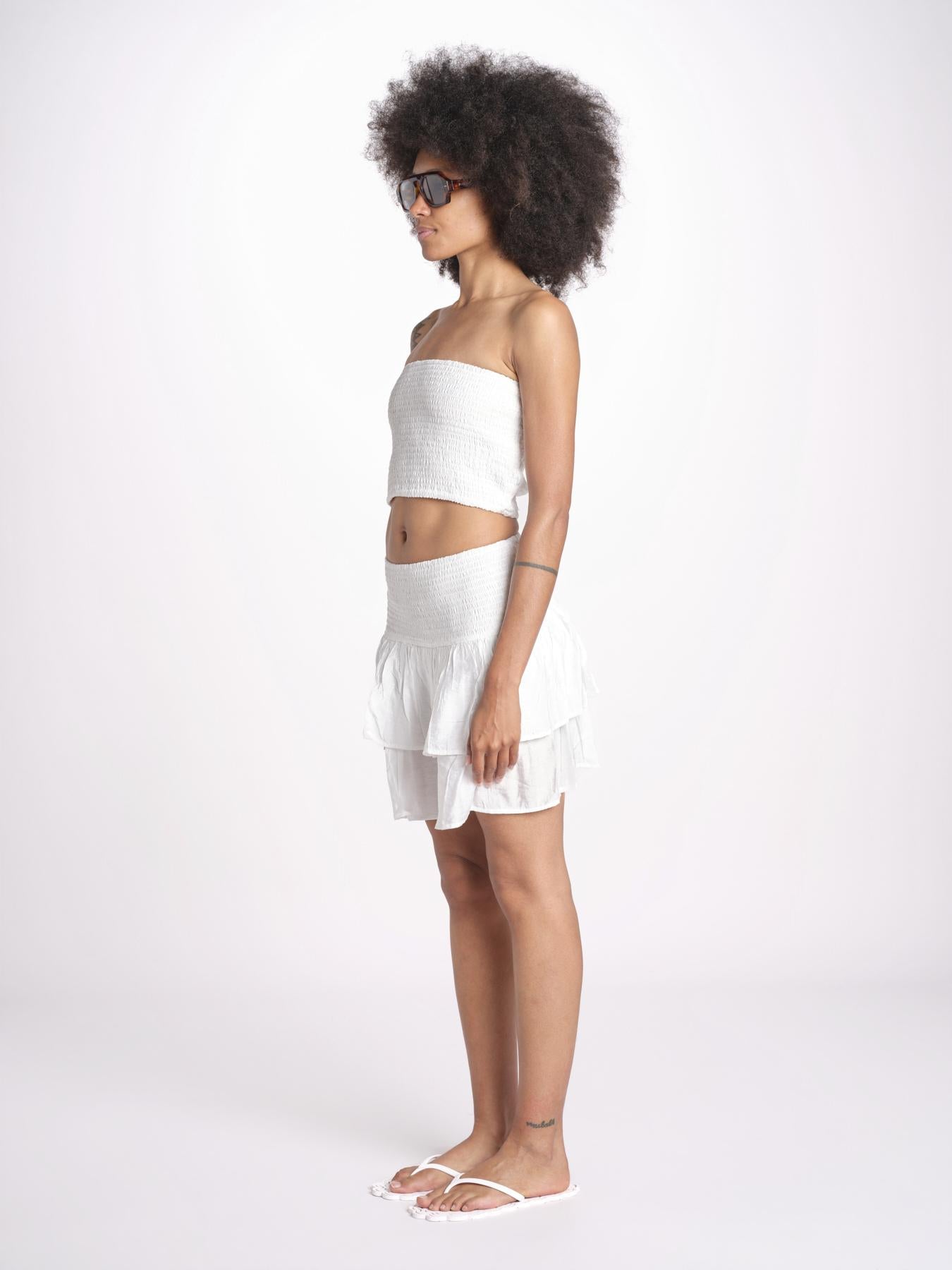 top fascia elastico MANDIBLATU BLANC laraethnics 