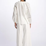 Camicia polo pizzo nervature NIPOA BLANC001 vanessa bruno 