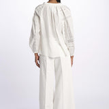 Camicia polo pizzo nervature NIPOA BLANC001 vanessa bruno 