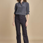 camicia da uomo in seta JOE  JF009423 0211 SMOKE joseph 