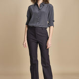 camicia da uomo in seta JOE  JF009423 0211 SMOKE joseph 