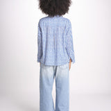 camicia stampa spina VT6248 BLUE zen ethic 