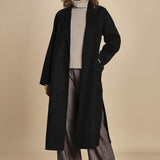 CELIA cappotto vestaglia double IO111046 BK999 ivy oak 