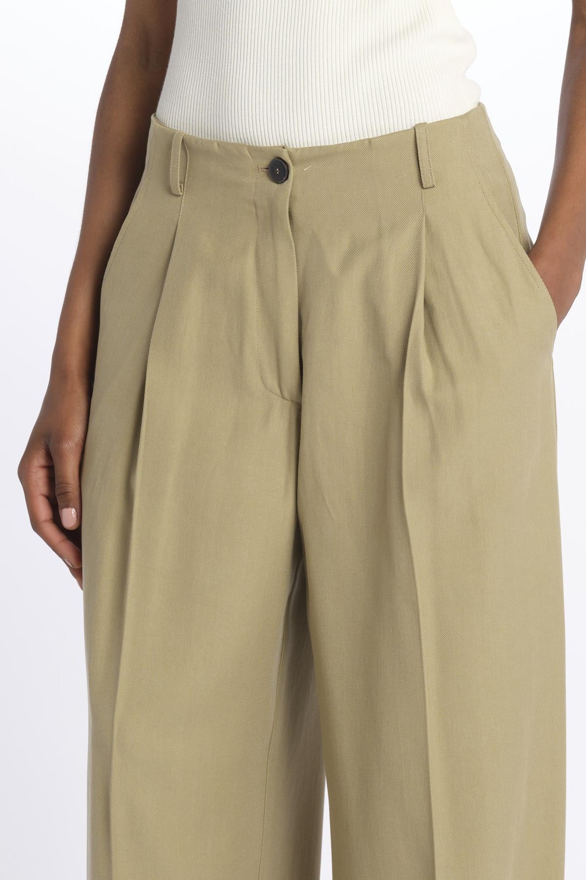 Pantalone over fluido 7207 29011 700 pomandère 