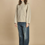felpa double con cappuccio. PUL0123 BLA0225W soeur 