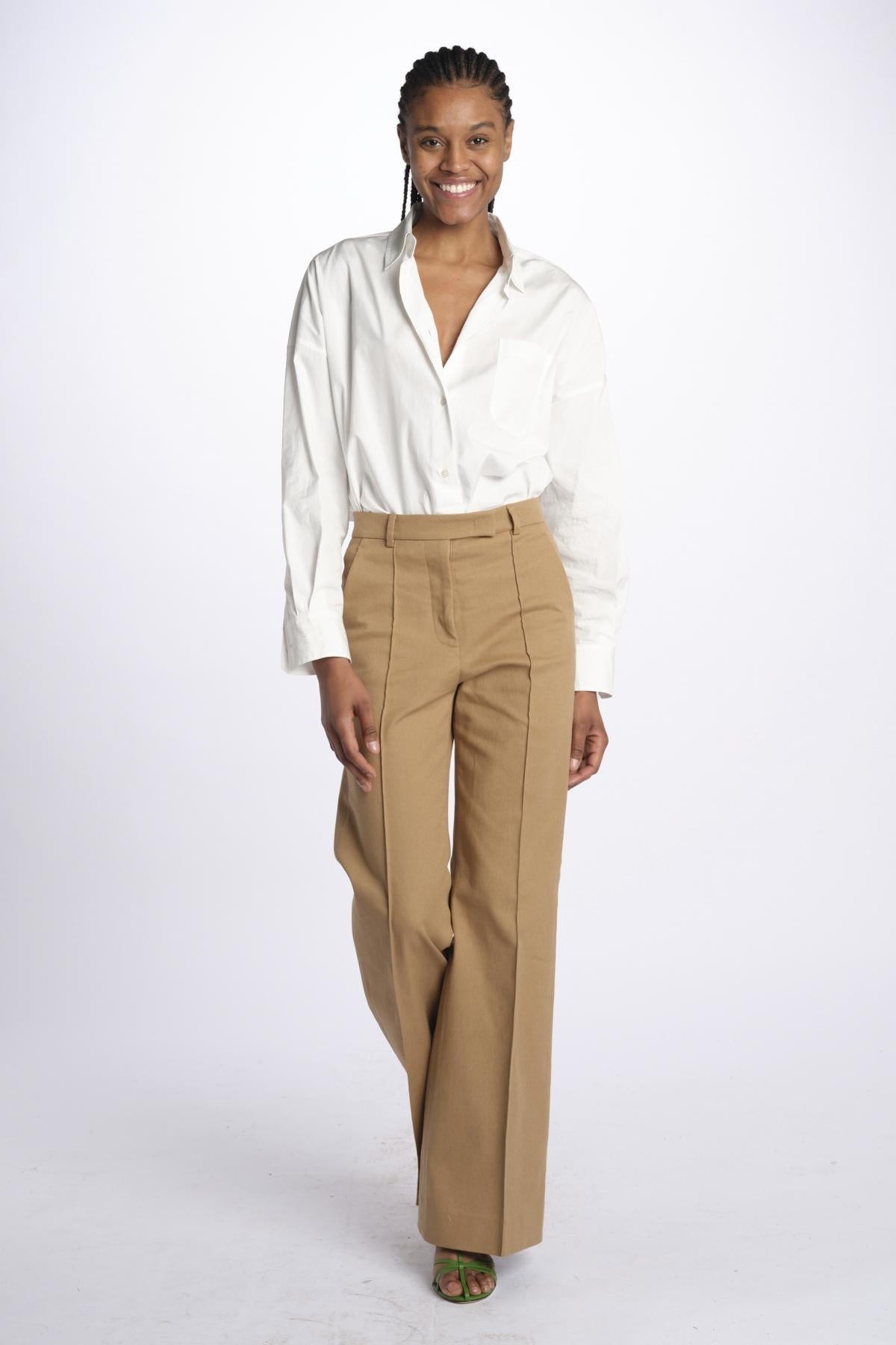 Pantalone OTTAVIA nervature lungo OTTAVIA 18 quelledue 