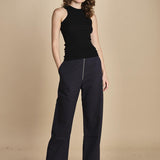 top americano a costine in lana merino LAU28 E14035 milaura 