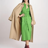 abito chemisier in cotone E20FR08 GREEN martin grant 