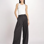 pantalone over con pinces BILLIE 3111 T0162 BLACK T0002 the latest 