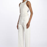 Pantalone PENSIL cotone con elastico PENSIL IVORY true avenue 