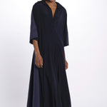Abito lungo scollo V NEW CHRISTY DRESS BLUECOTTON jejia 