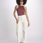 pantalone YOSHITOMO 26R4PAN15 ECRU destree 