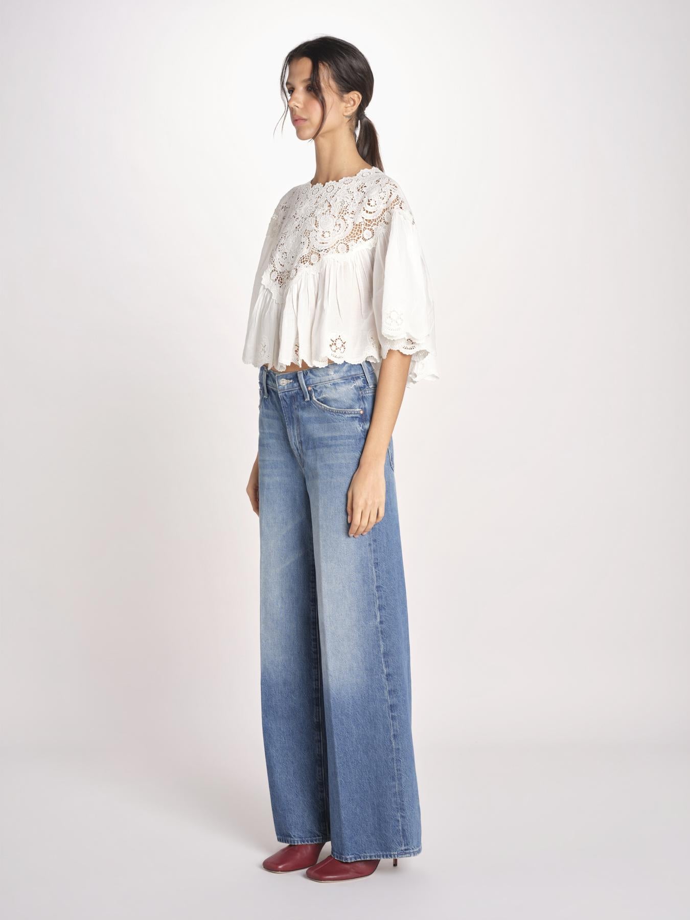 camicia cappa in pizzo SOFIA 042 CREAM sea ny 