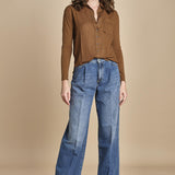 TACY camicia in jersey BETB500 WALNUT hartford 