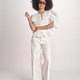 camicia con maniche a sbuffo TOMMIE CRISPY WHITE scarlett poppies 