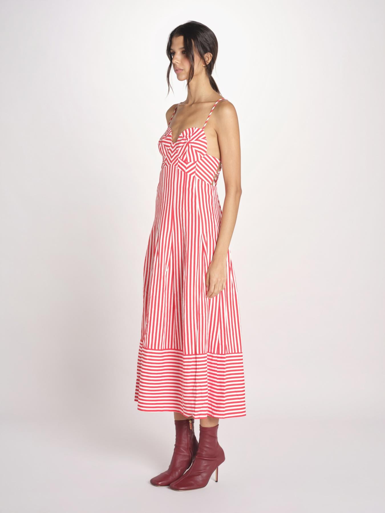 abito a righe con spalline CHECKERED STRIPES 348984 CHECKERED STRIPES farm rio 
