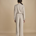 giacca cropped MASE F25-043 092 DRIFWOOD oscar 