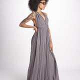 tuta con treccia ESTIA TONE GREY christianzen 