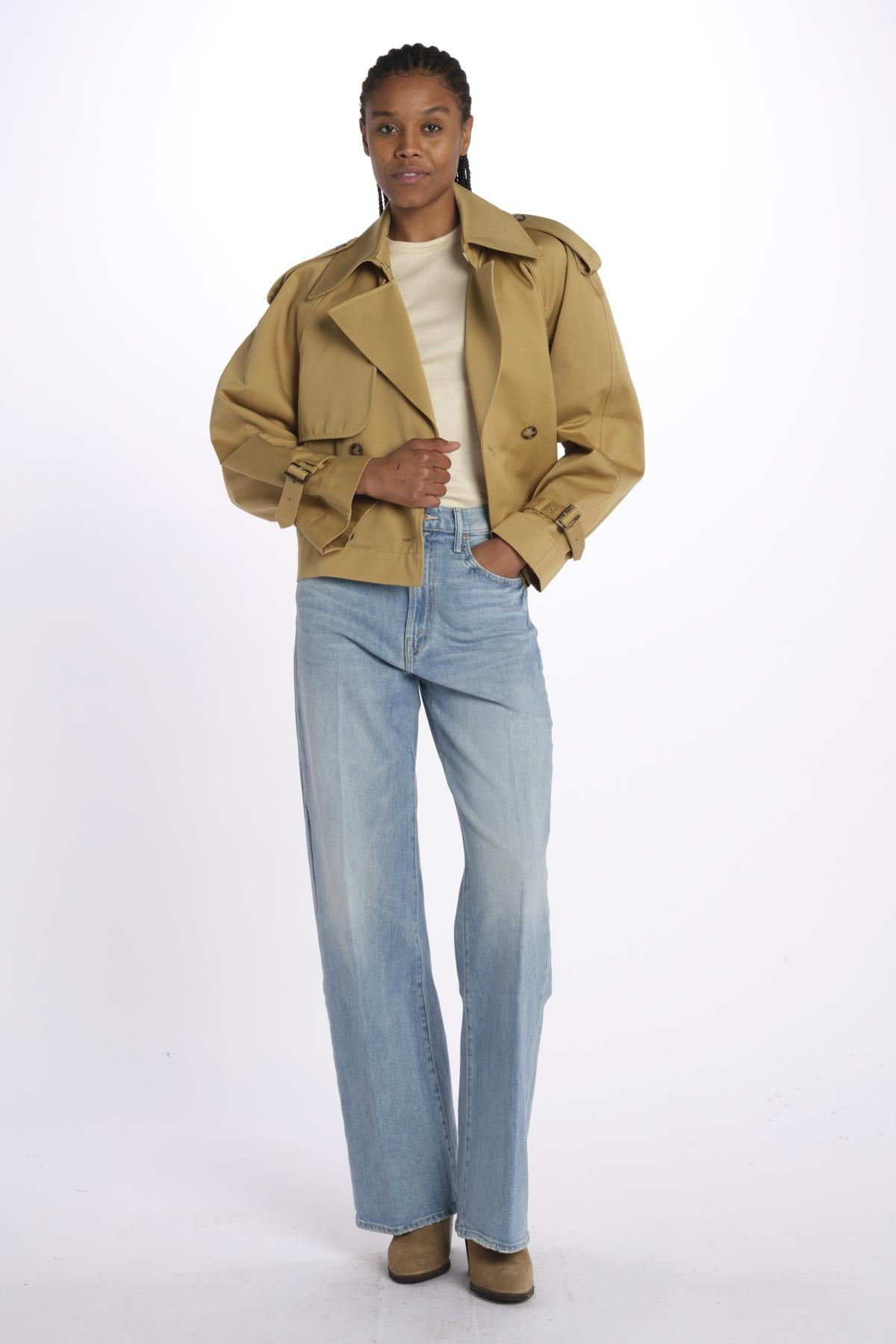 Trench corto IO119118 BE455 ivy oak 
