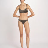bralette in satin TORI L25101829 DARK GREEN 782 love stories 