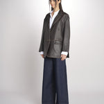 blazer monopetto dal volume oversize PILA 2615441041600 001 MARRONE weekend maxmara 