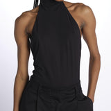 HOLLY body collo alto con fiocco HOLLY DEEP BLACK amazuìn 