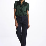 Camicia m/c con rouches MOD.5403 VERDE aspesi 