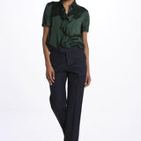 Camicia m/c con rouches MOD.5403 VERDE aspesi 