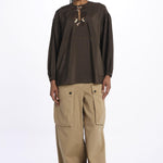 Camicia ALLEGRA seta con ricami ALLEGRA BROWN fortela 