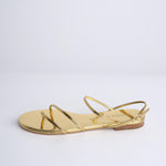 HELIX FLAT sandalo basso spazzolato F860CFS GLD studio AMELIA 
