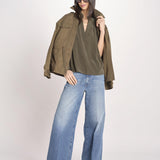 camicia over in seta CORY 4HVA77-V09005 KAKI vanessa bruno 