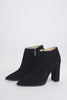 Nappa ankle boot with 9cm wide heel