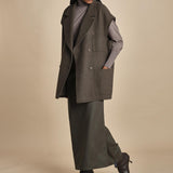 T8744 gilet over T8744 VERDE dusan 