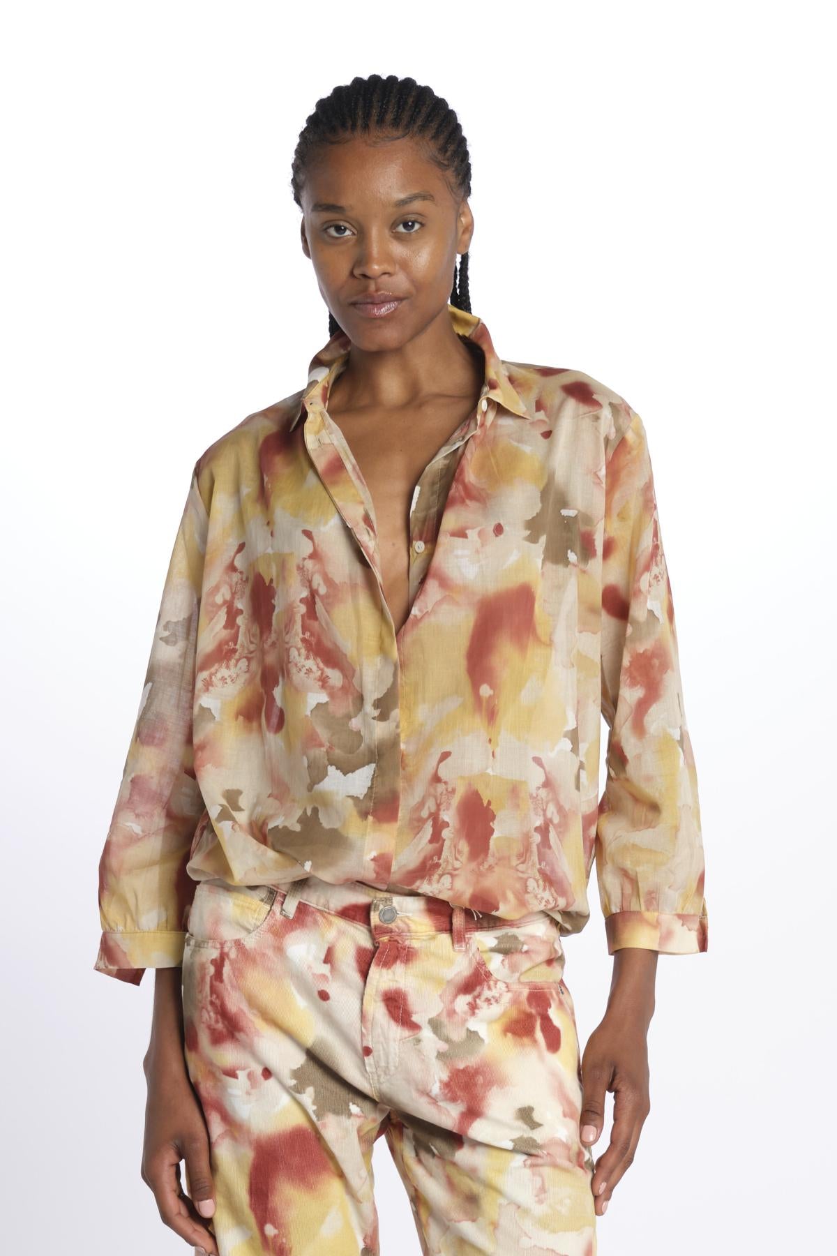 LOKY camicia con macchie M27DOLOKYT4683 S338 massimo alba 