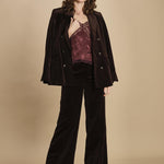 pantalone in velluto. WWPA01868 DARK CHOCOLATE 213 zadig & voltaire 