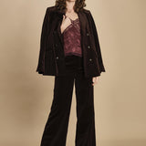 pantalone in velluto. WWPA01868 DARK CHOCOLATE 213 zadig & voltaire 