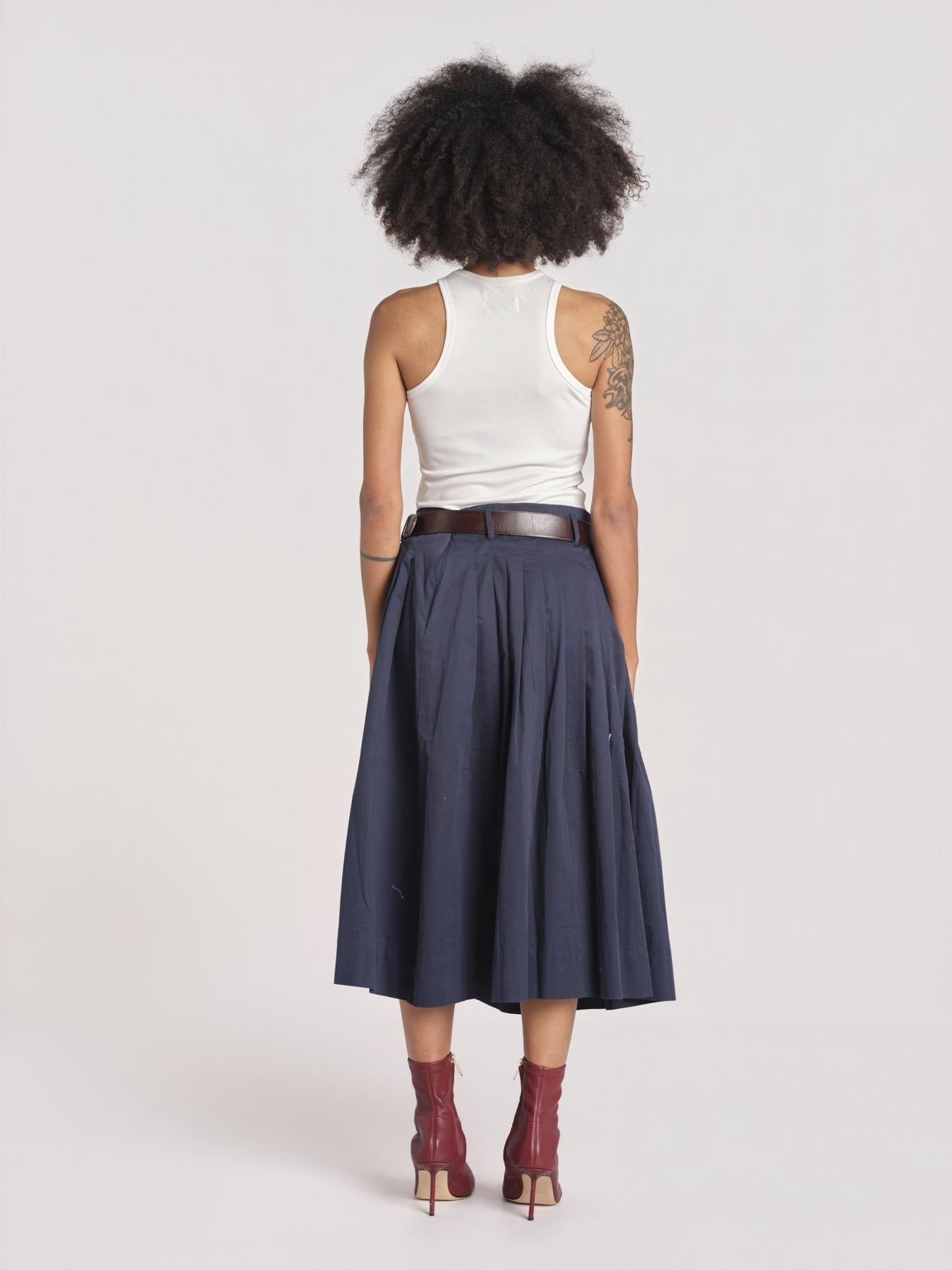 gonna con cucitura ANDREA SKIRT 002 NAVY sea ny 