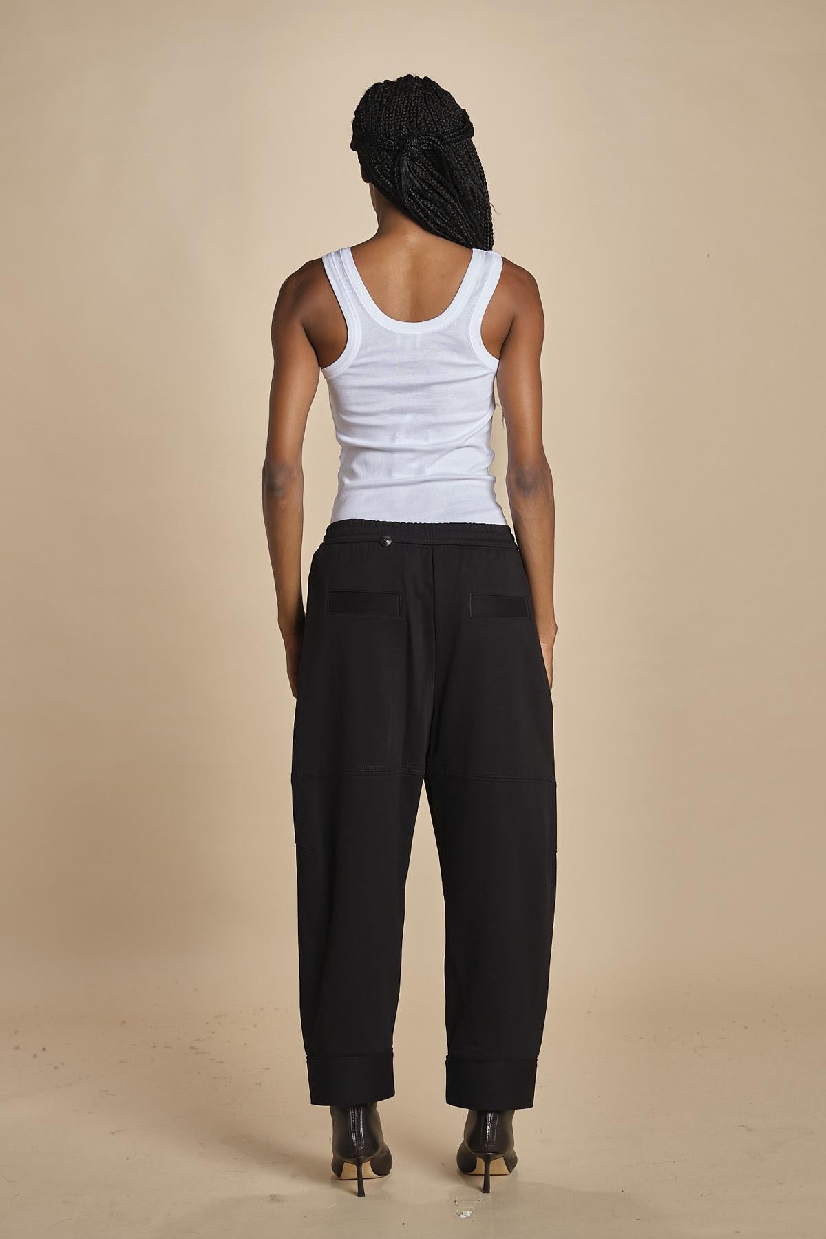pantalone in felpa con pinces CURVED WIDE LEG 51321UFT MI401 phillip lim 