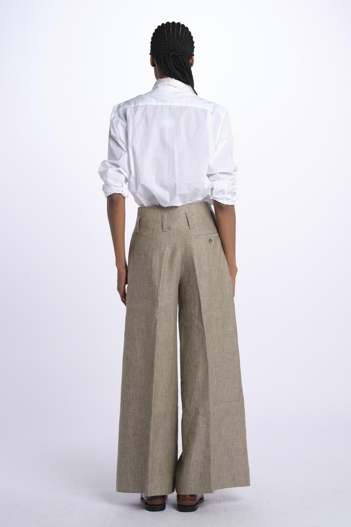 Pantalone ORIANA cropped nervature ORIANA540503 26 quelledue 