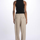 Pantalone CRISTAL pinces CRISTAL KHAKI true avenue 