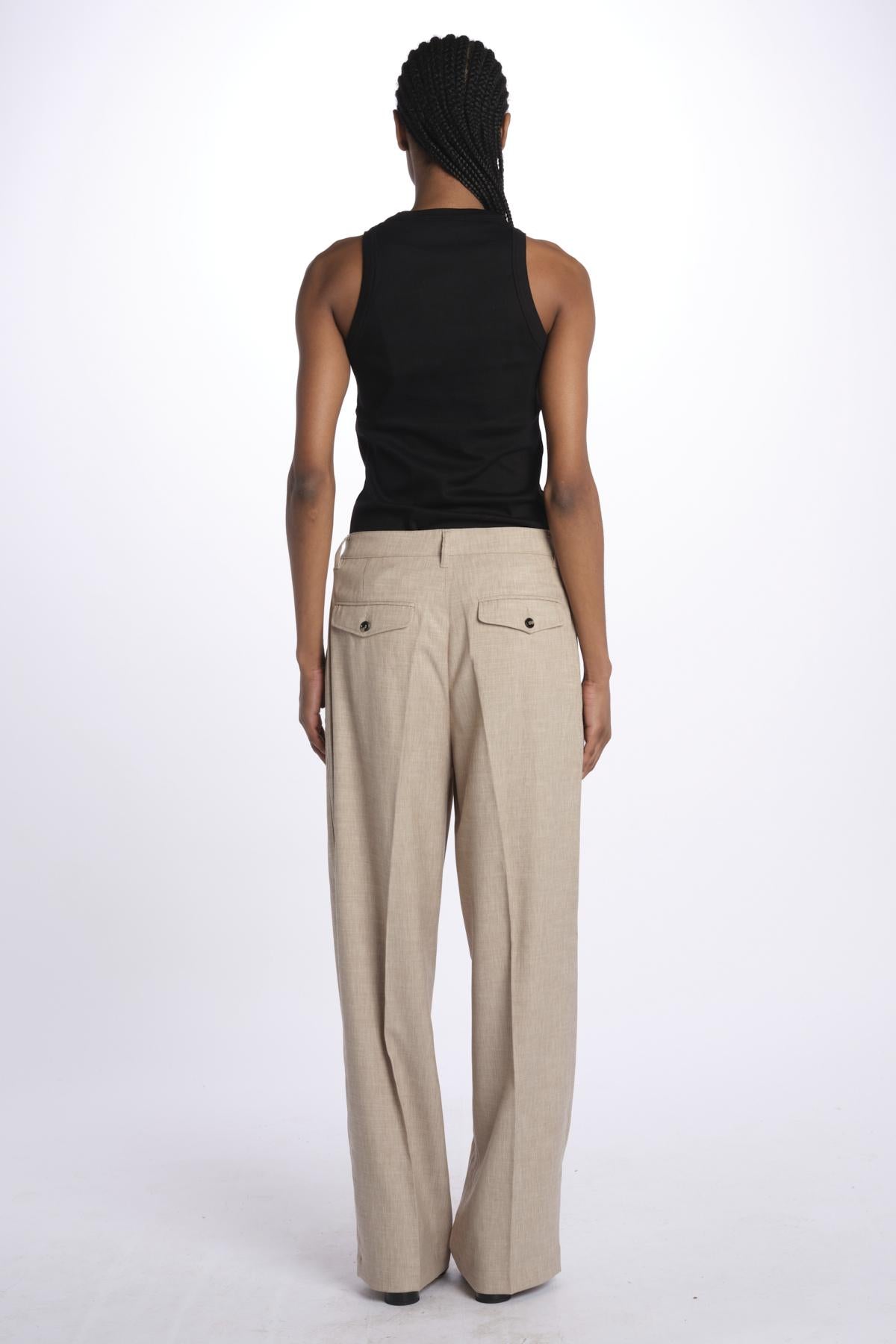 Pantalone CRISTAL pinces CRISTAL KHAKI true avenue 